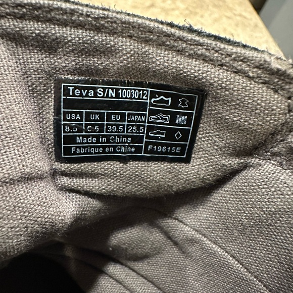 Teva De La Vina Black Leather Ankle Boots Sz 8.5 - Picture 7 of 8